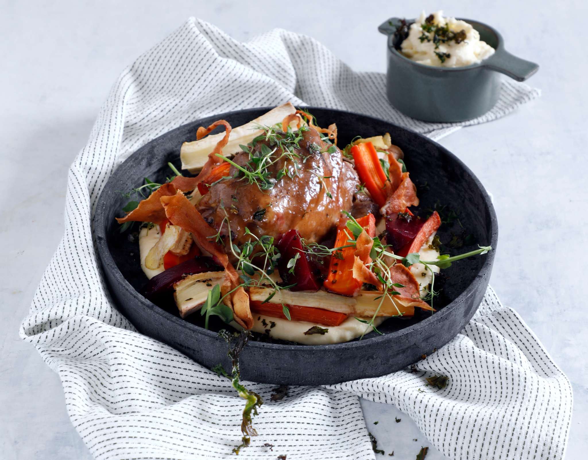 Game casserole with Snøfrisk cream cheese